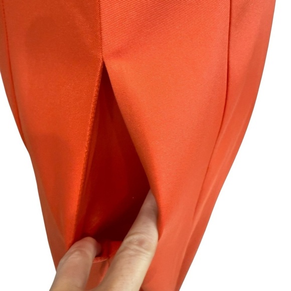 Antonio Melani Davina Size 0 NWT Mandarin Orange Sleeveless Low Back Gown - Picture 7 of 13